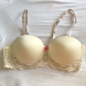 Cream Adore Me Padded Strapless Bra 34B